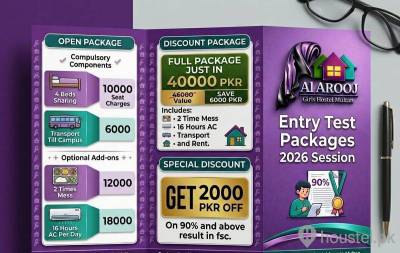 Al Arooj Girls Hostel Girls Hostel in Multan with WiFi from PKR 5,000