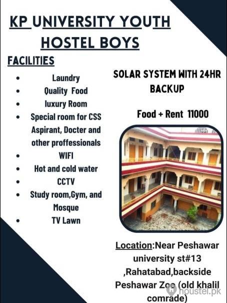 KP UNIVERSITY YOUTH BOYS HOSTE Boys Hostel in University Road, Peshawar with Mess, WiFi - Photo 6