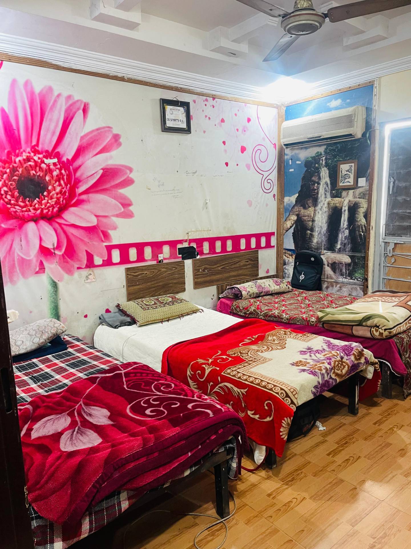 Three Seater Room at Makkah Boys Hostel