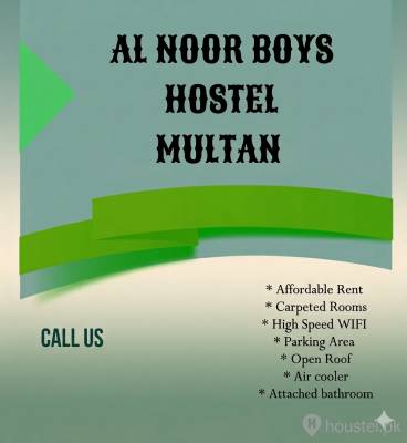 Al Noor Boys Hostel Boys Hostel in Multan with WiFi from PKR 12,000