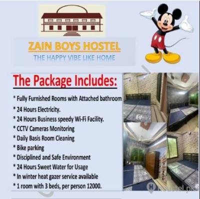 Zain Boys Hostel Boys Hostel in Karachi with Mess, WiFi from PKR 10,000