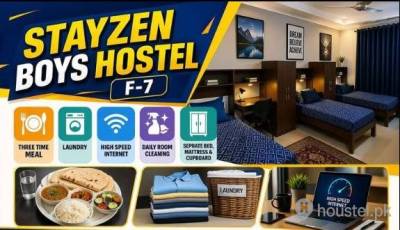 Stayzen Boys Hostel Boys Hostel in F-7/4, Islamabad with Mess, WiFi - Photo 4