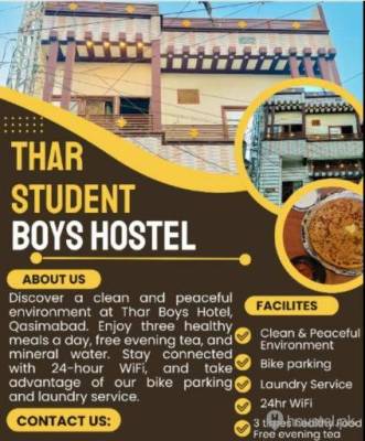 Thar Boy's Hostel Qasimabad Boys Hostel in Hyderabad from PKR 8,000