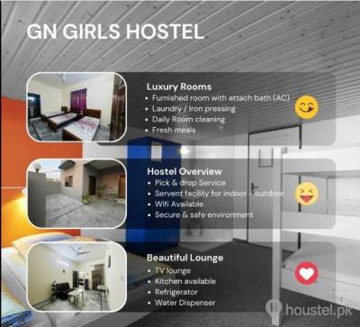 GN Girls Hostel Girls Hostel in Lahore with Mess, WiFi from PKR 10,000