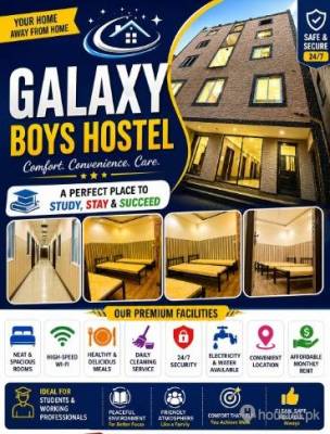 Galaxy Boys Hostel Boys Hostel in Rawalpindi with Mess, WiFi from PKR 10,000