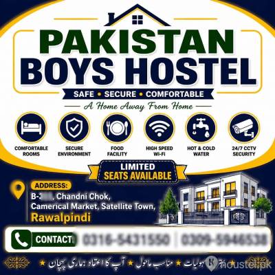 Pakistan boys hostel Boys Hostel in Rawalpindi with Mess, WiFi from PKR 12,000