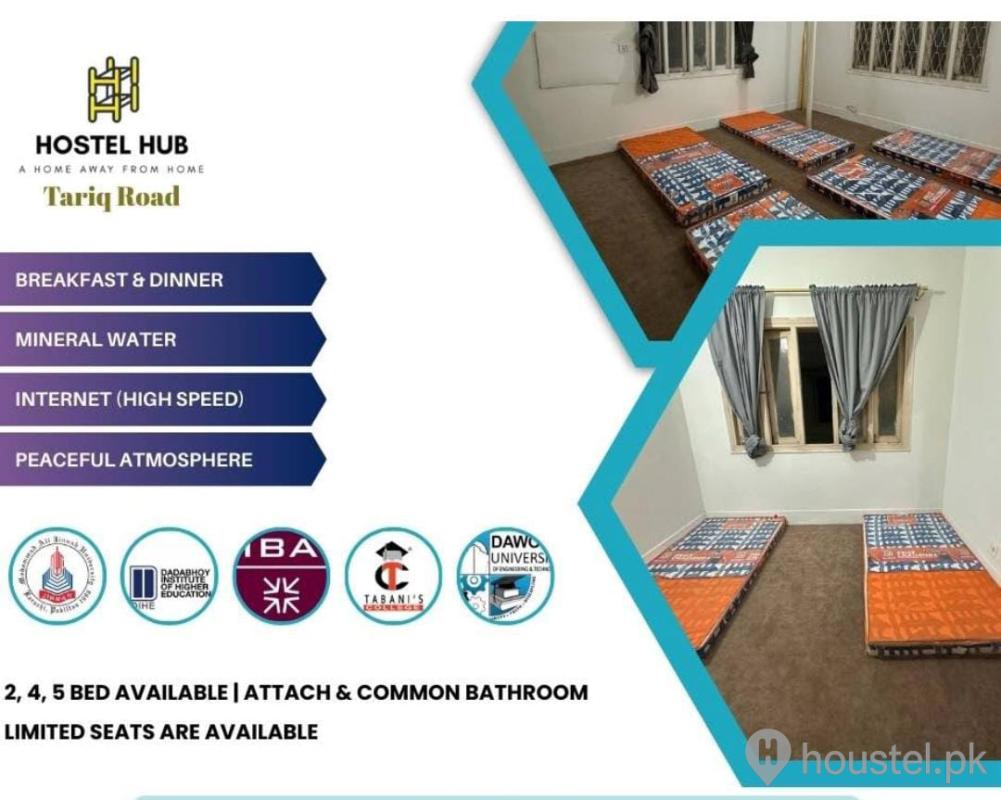 Hostel Hub Boys Hostel in PECHS, Karachi with Mess from PKR 16,000
