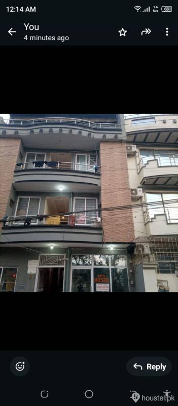 Room 7 at Pak view boys Hostel — 1 Seater, Boys hostel with AC, Bath, Geyser, Furnished, Cooler, Rawalpindi, Pakistan