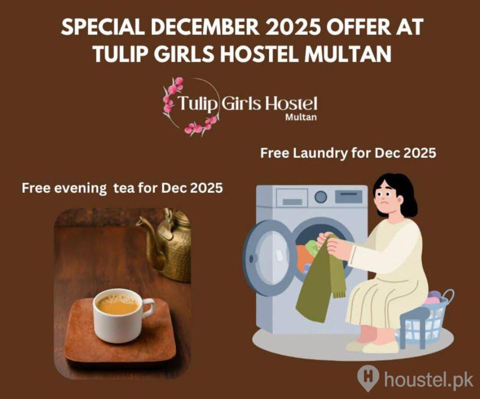 Tulip Girls Hostel Multan Girls Hostel in Peer Khursheed Colony, Multan with Mess - Main Photo