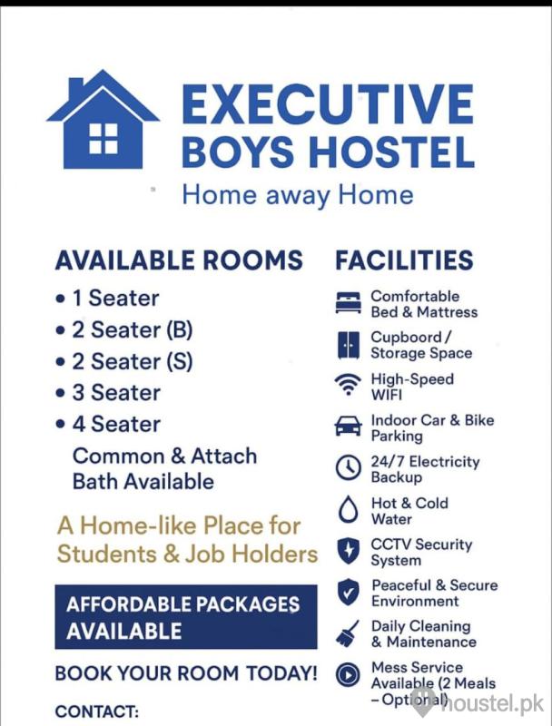 Executive Inn Boys Hostel Boys Hostel in New Muslim Town, Lahore with WiFi - Photo 9