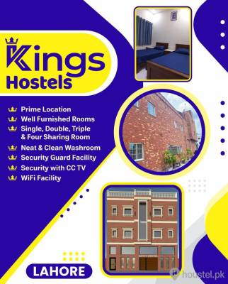 Kings Hostel 01 Boys Hostel in Lahore with Mess, WiFi from PKR 9,000