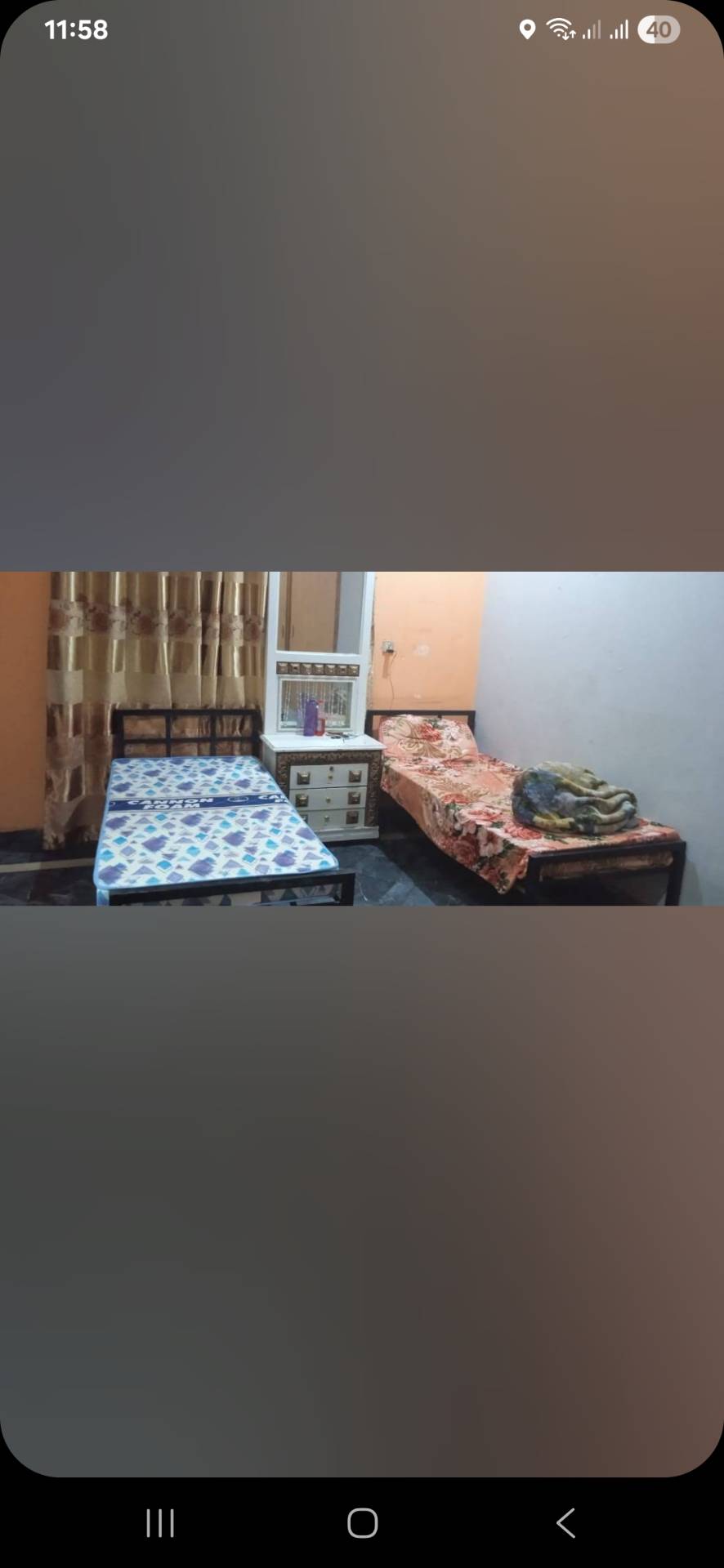 Three Seater Room at Saima Girls Hostel