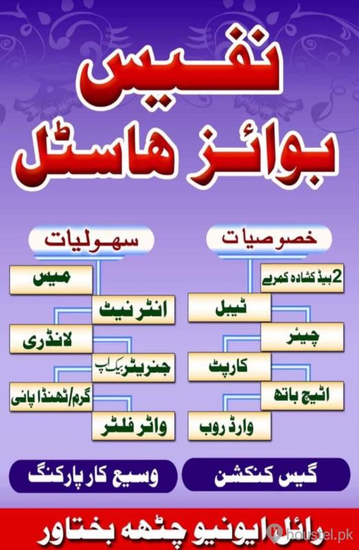 Nafees Boys Hostel Boys Hostel in Royal Avenue, Islamabad with Mess, WiFi - Photo 5