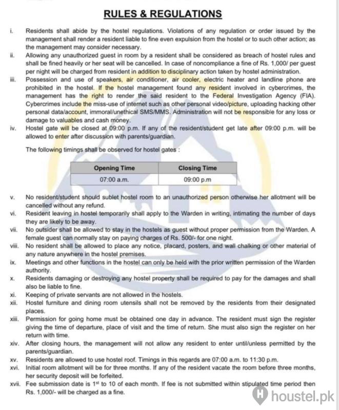 ABIHA'S GIRLS HOSTEL – Branch 1 Girls Hostel in Defence View Society, Karachi with Mess, WiFi - Photo 16