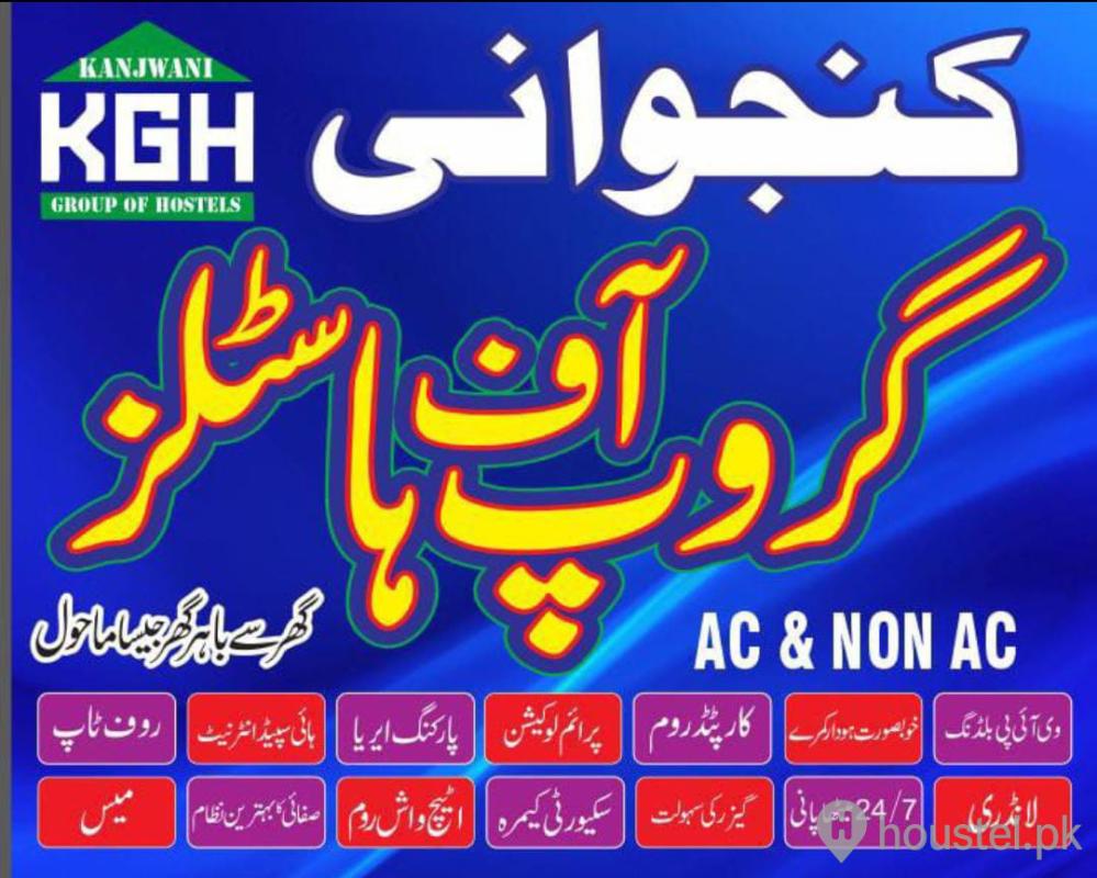 KANJWANI GROUP OF HOSTELS Boys Hostel in Faisalabad with Mess, WiFi from PKR 4,500