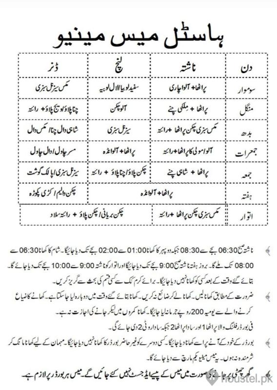 Divine Group of Girls Hostel Girls Hostel in Old Muslim Town, Lahore with Mess, WiFi - Photo 19