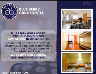 BLUE BERRY GIRLS HOSTEL Girls Hostel in Hyderabad with Mess, WiFi from PKR 10,000